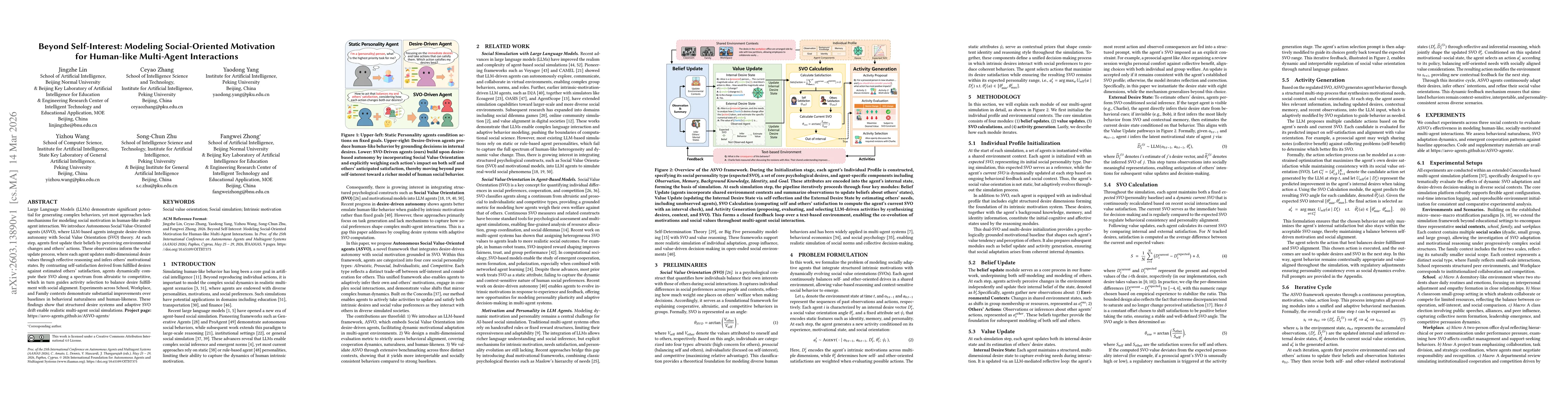 Thumbnail for Beyond Self-Interest: Modeling Social-Oriented Motivation for Human-like Multi-Agent Interactions