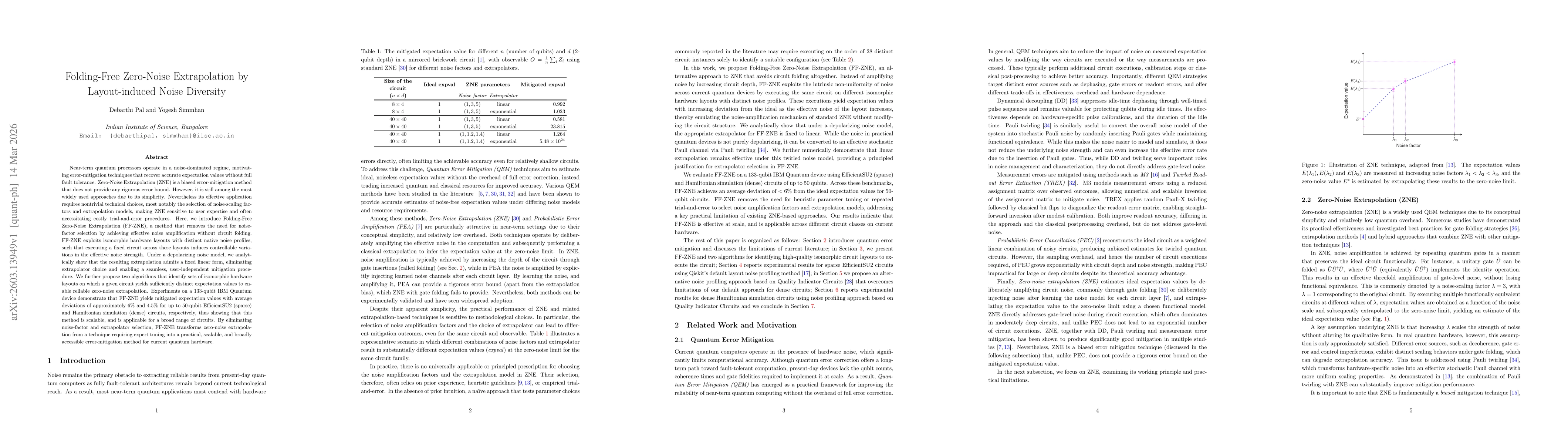 Thumbnail for Folding-Free Zero-Noise Extrapolation by Layout-induced Noise Diversity