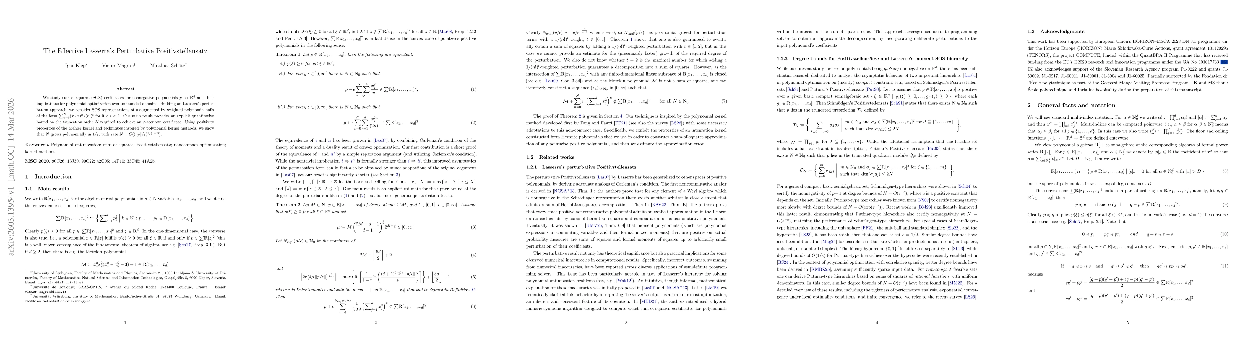 Thumbnail for The Effective Lasserre's Perturbative Positivstellensatz