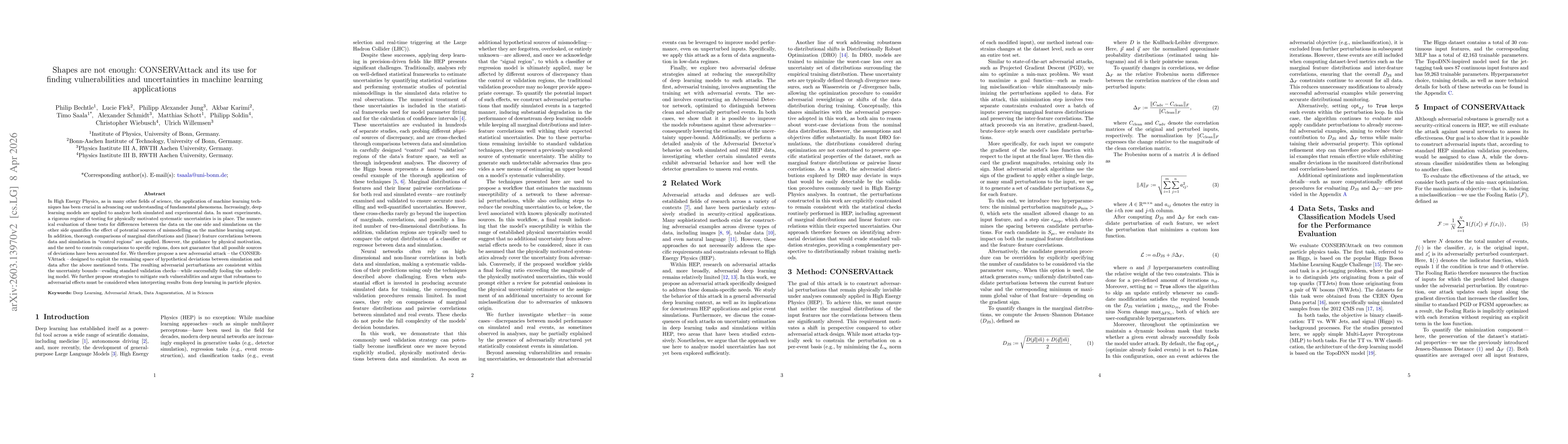 Thumbnail for Shapes are not enough: CONSERVAttack and its use for finding vulnerabilities and uncertainties in machine learning applications