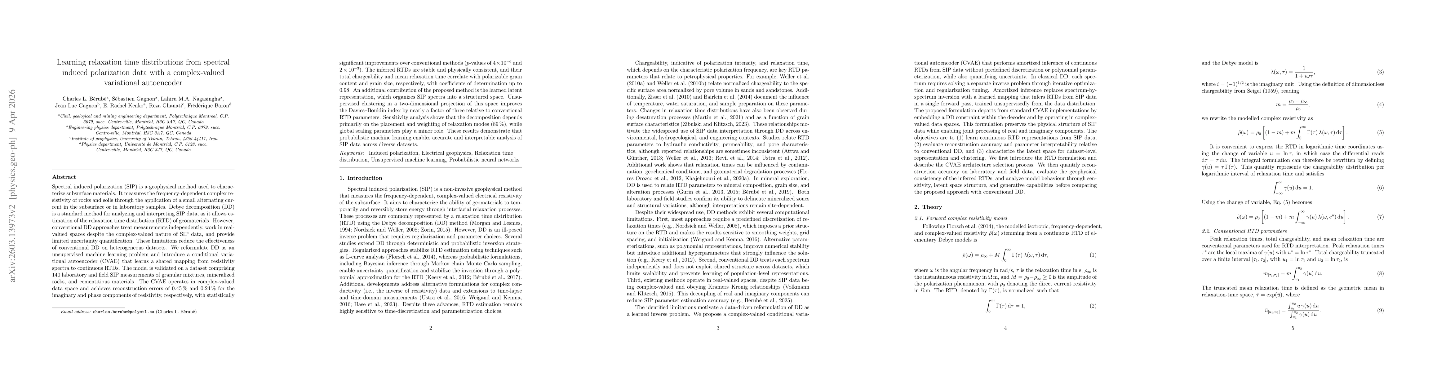 Thumbnail for Probabilistic machine learning of relaxation time distributions in spectral induced polarization
