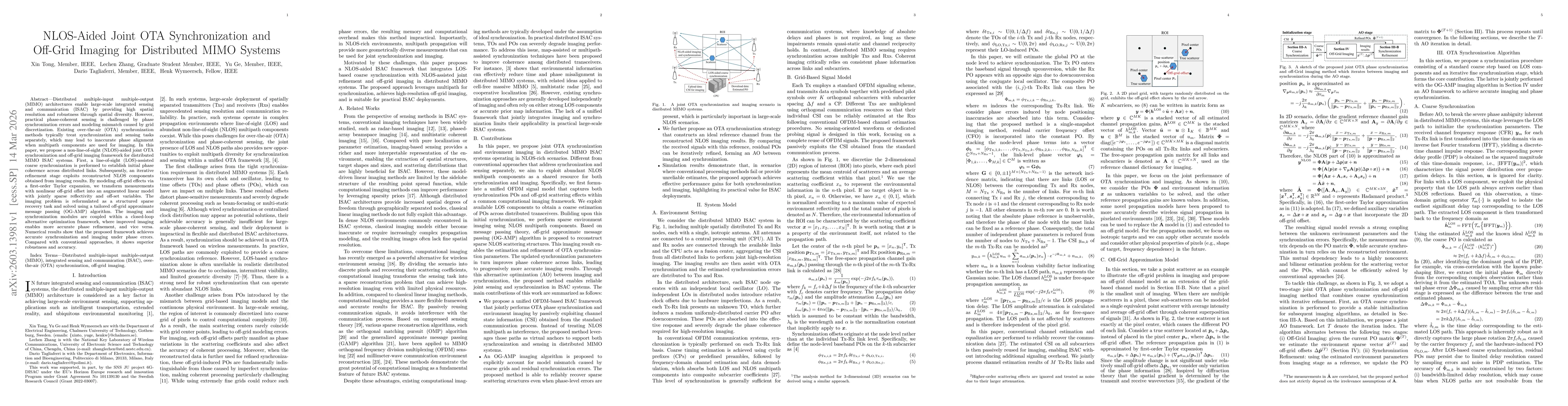 Thumbnail for NLOS-Aided Joint OTA Synchronization and Off-Grid Imaging for Distributed MIMO Systems