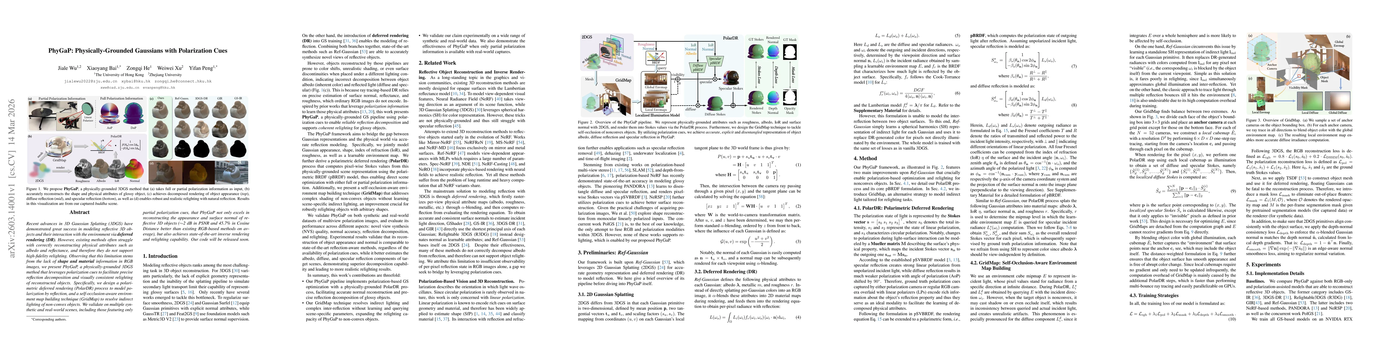 Thumbnail for PhyGaP: Physically-Grounded Gaussians with Polarization Cues
