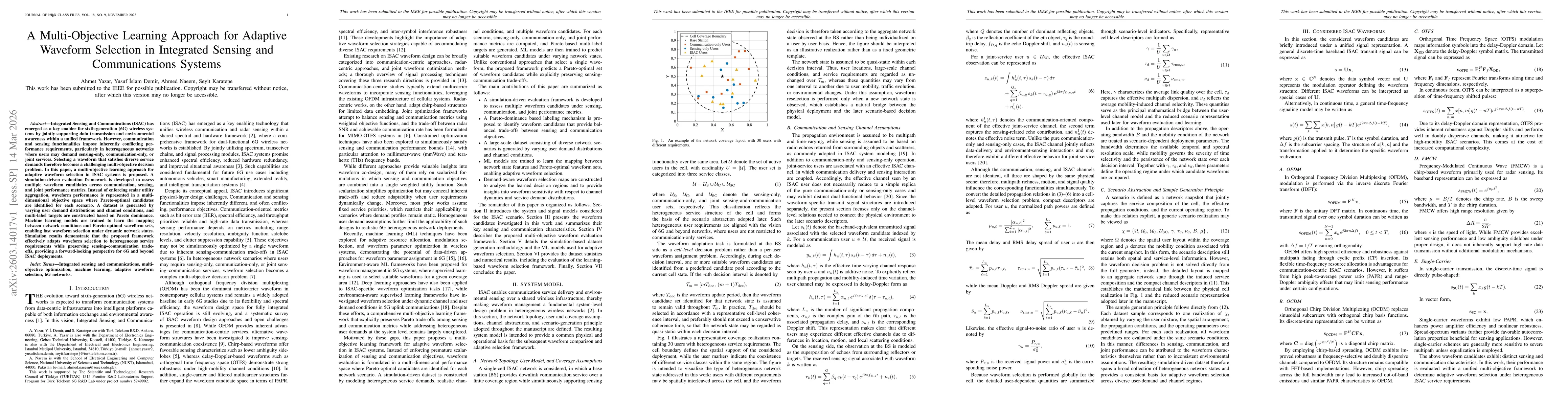 Thumbnail for A Multi-Objective Learning Approach for Adaptive Waveform Selection in Integrated Sensing and Communications Systems