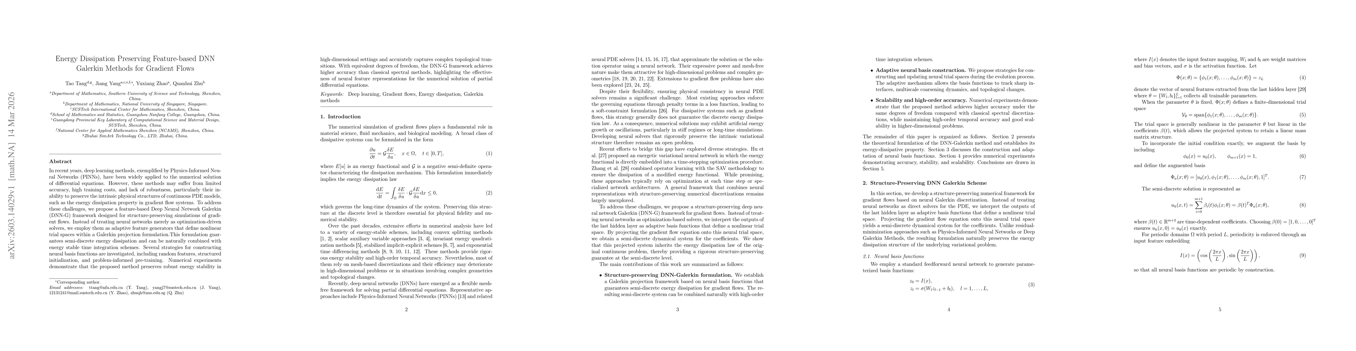 Thumbnail for Energy Dissipation Preserving Feature-based DNN Galerkin Methods for Gradient Flows