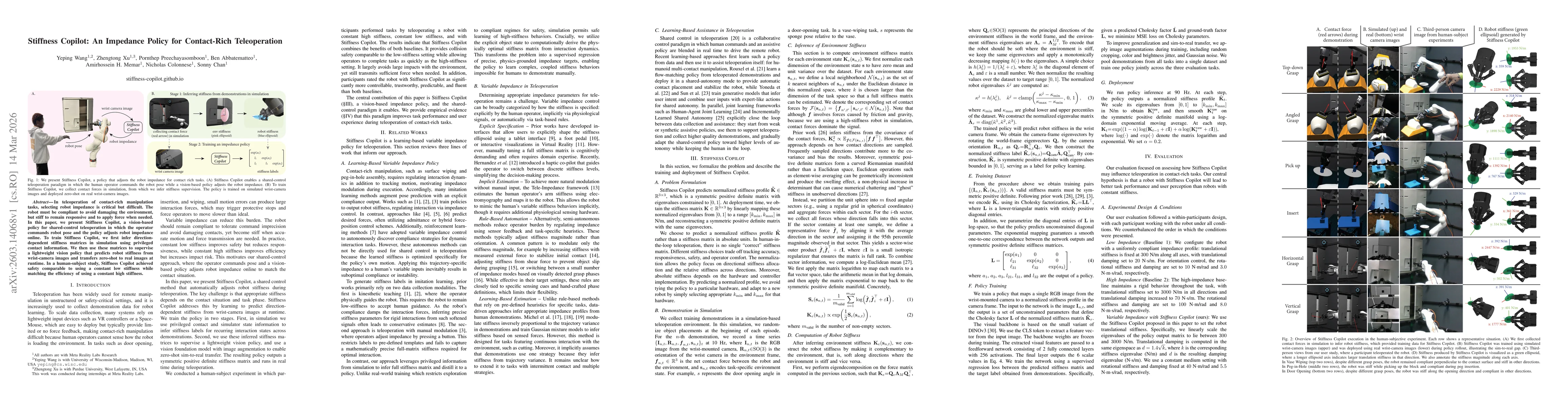 Thumbnail for Stiffness Copilot: An Impedance Policy for Contact-Rich Teleoperation