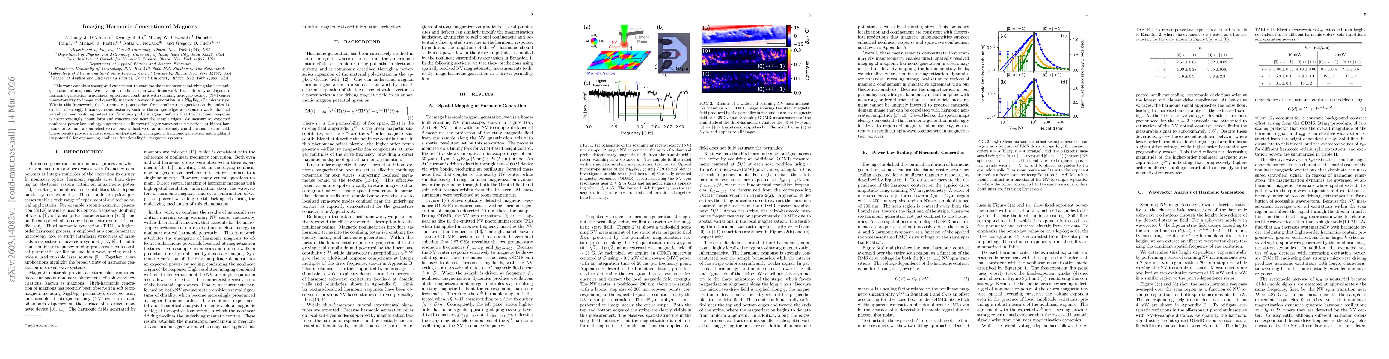 Thumbnail for Imaging Harmonic Generation of Magnons