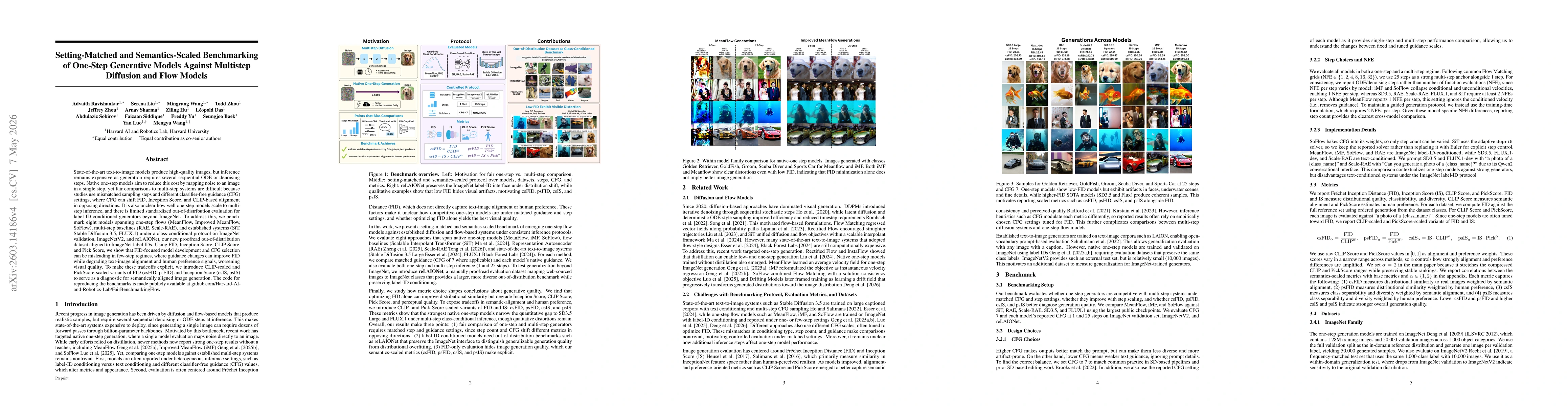 Thumbnail for Fair Benchmarking of Emerging One-Step Generative Models Against Multistep Diffusion and Flow Models