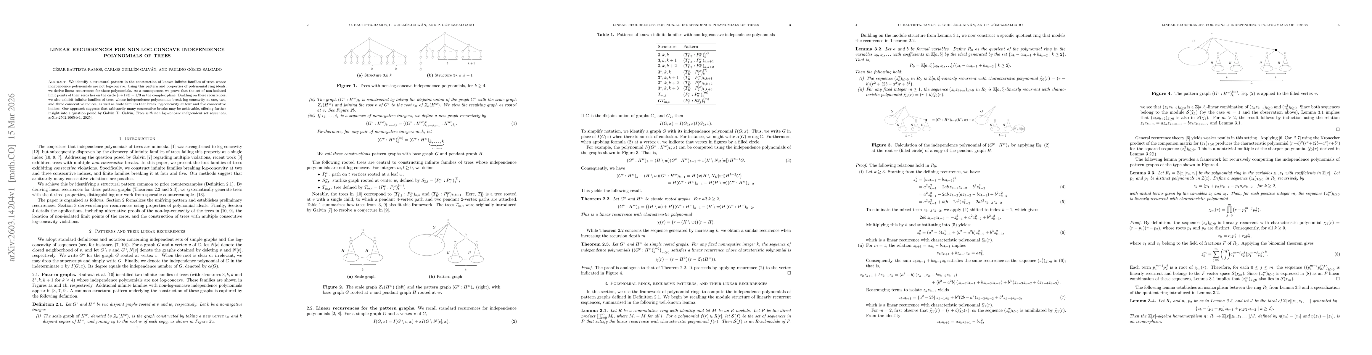 Thumbnail for Linear recurrences for non-log-concave independence polynomials of trees