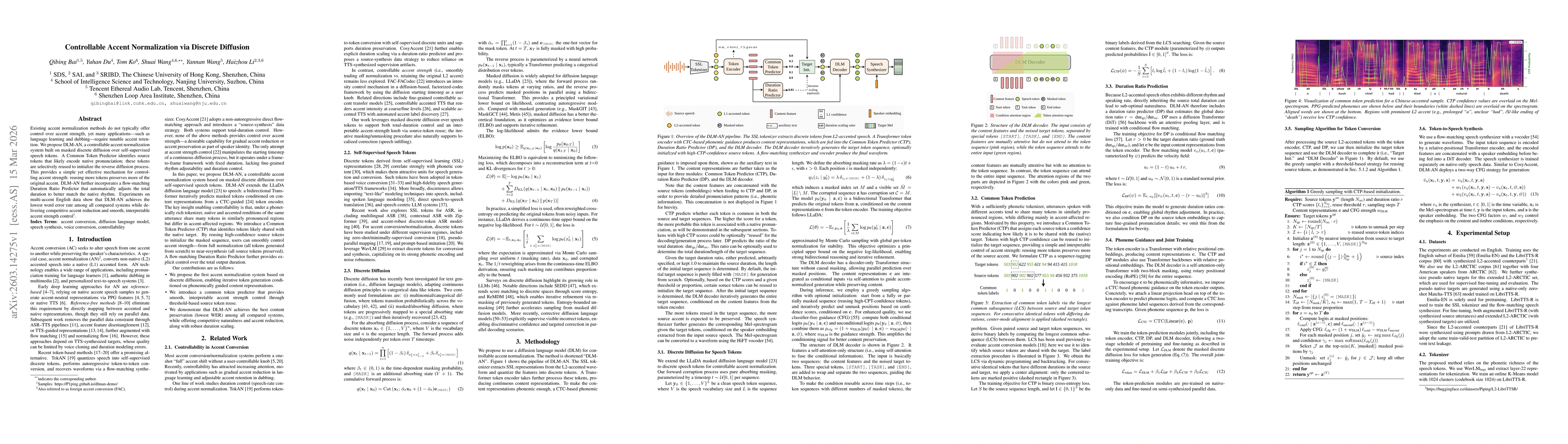 Thumbnail for Controllable Accent Normalization via Discrete Diffusion