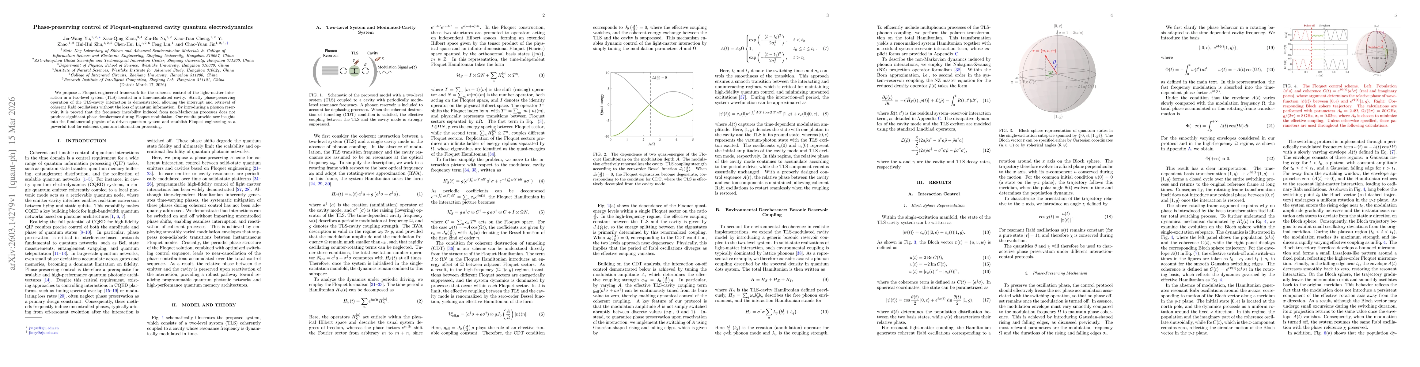 Thumbnail for Phase-preserving control of Floquet-engineered cavity quantum electrodynamics