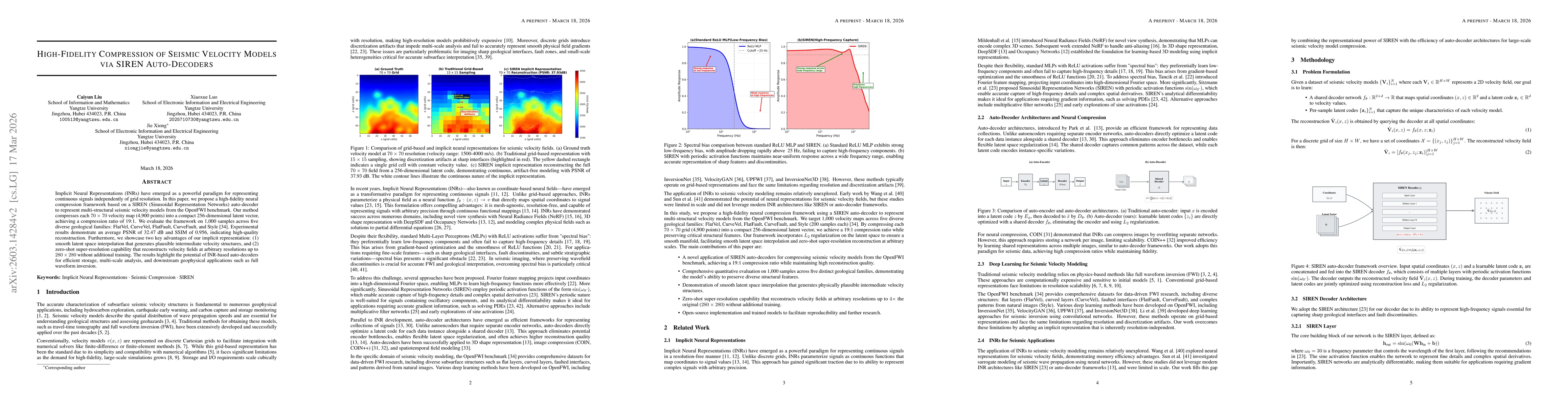 Thumbnail for High-Fidelity Compression of Seismic Velocity Models via SIREN Auto-Decoders