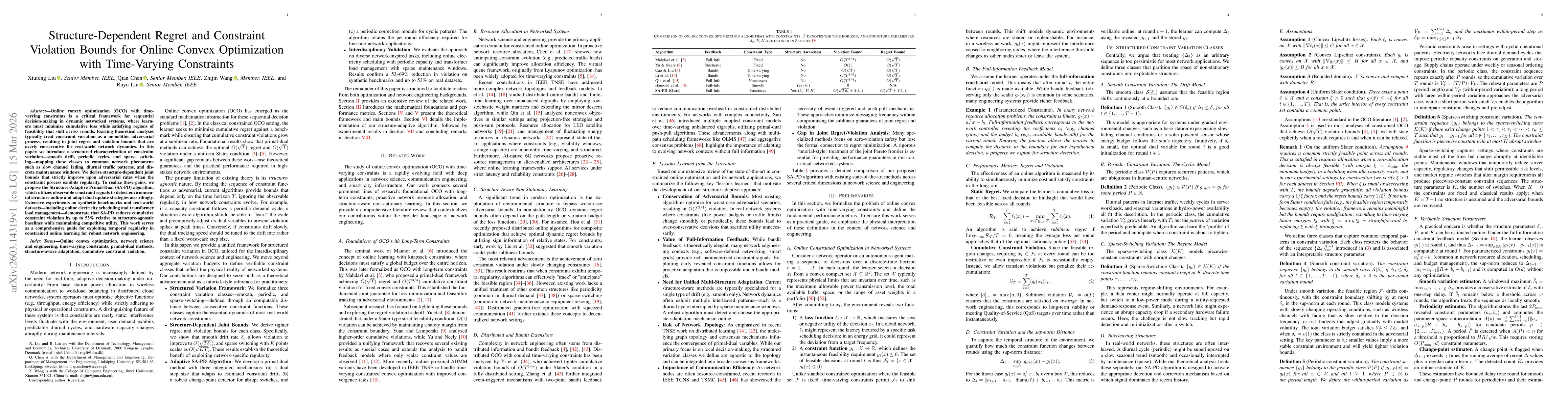 Thumbnail for Structure-Dependent Regret and Constraint Violation Bounds for Online Convex Optimization with Time-Varying Constraints