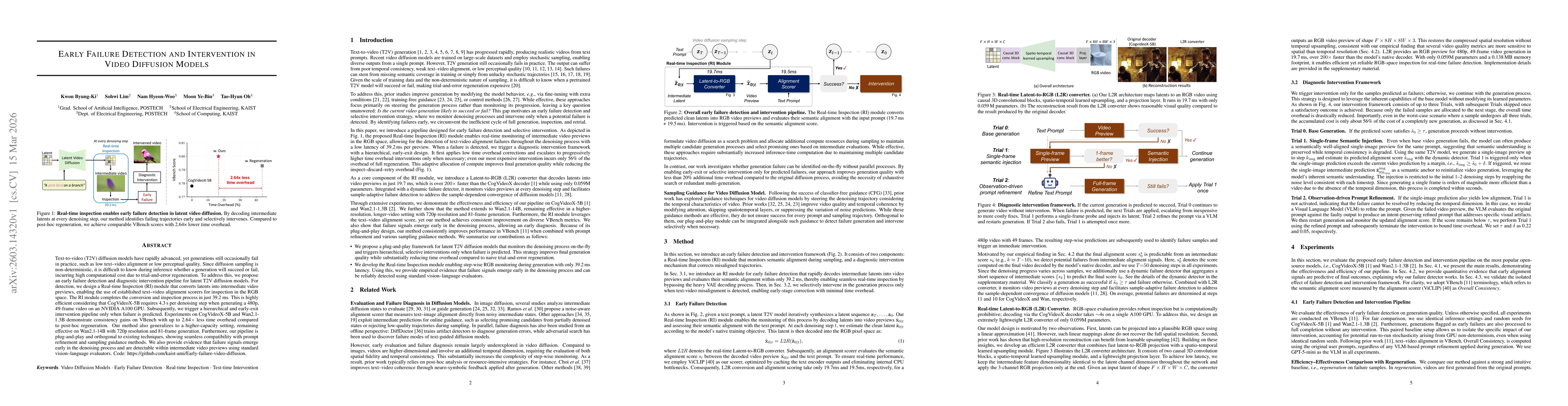 Thumbnail for Early Failure Detection and Intervention in Video Diffusion Models