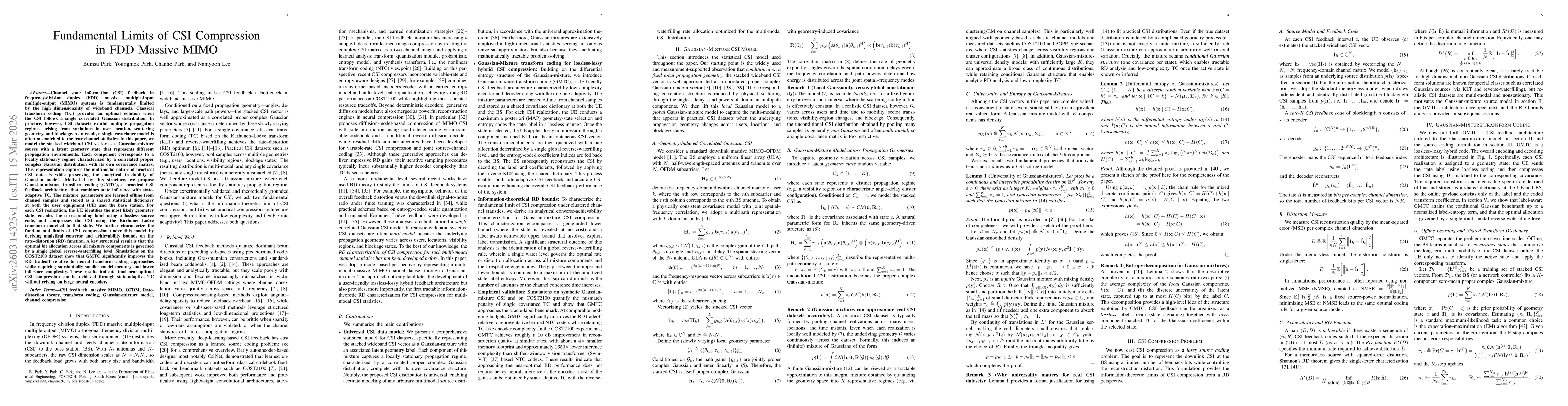 Thumbnail for Fundamental Limits of CSI Compression in FDD Massive MIMO