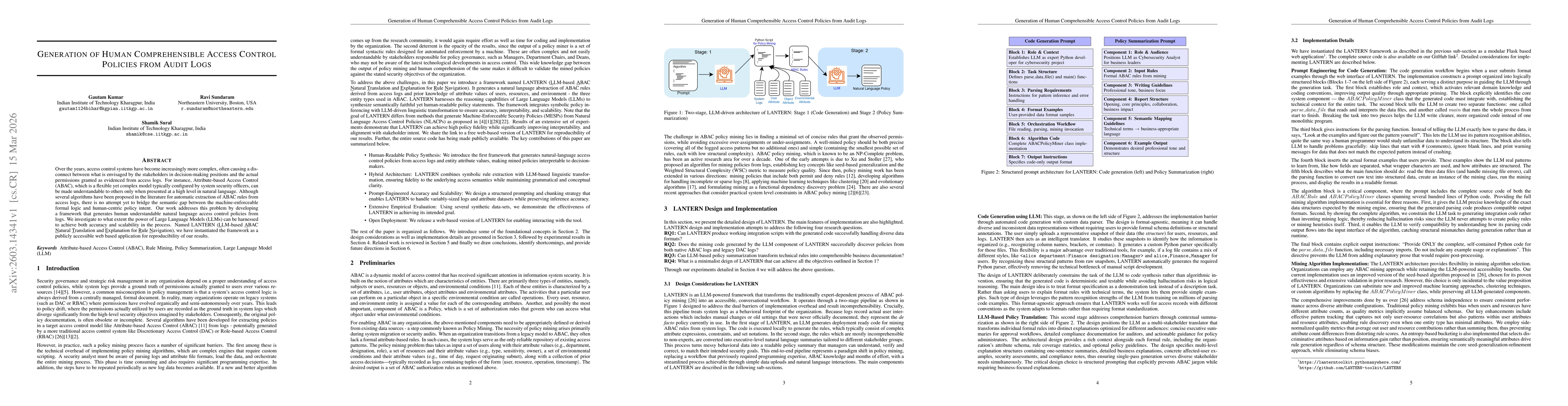 Thumbnail for Generation of Human Comprehensible Access Control Policies from Audit Logs