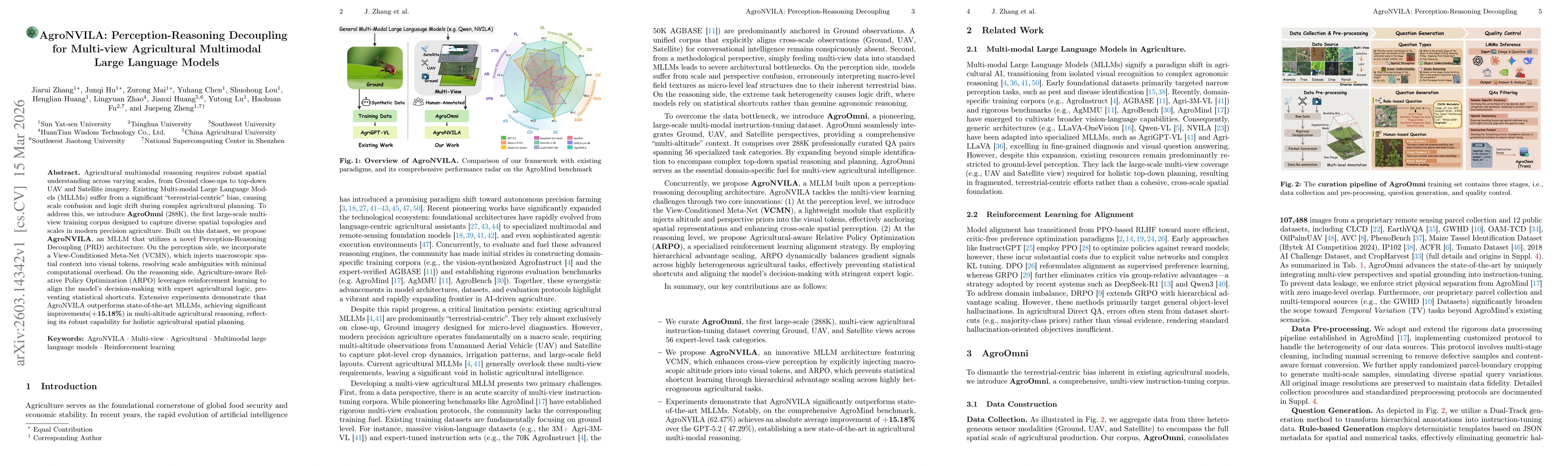 Thumbnail for AgroNVILA: Perception-Reasoning Decoupling for Multi-view Agricultural Multimodal Large Language Models