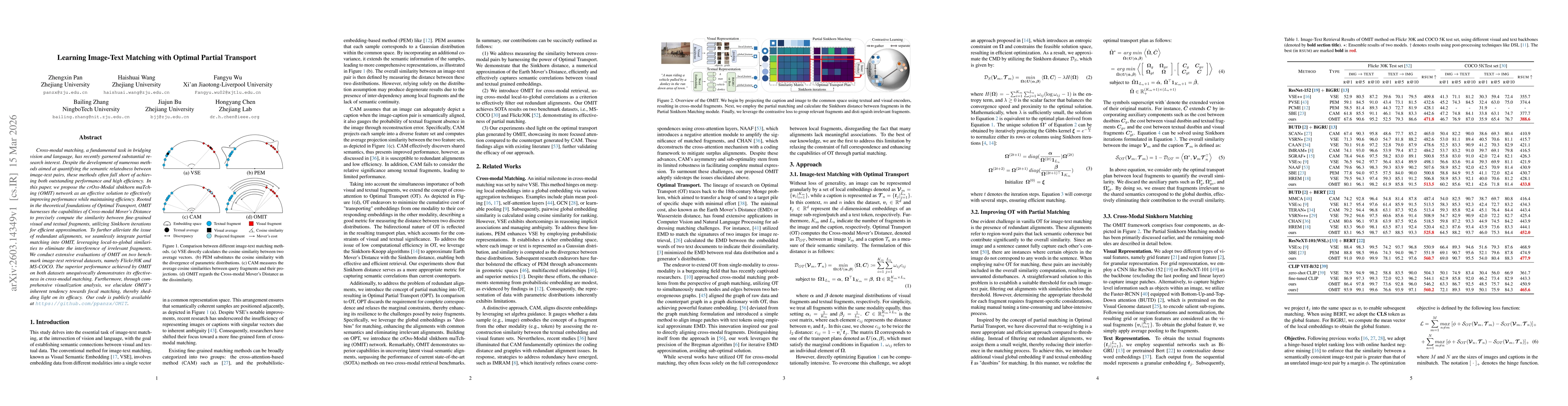 Thumbnail for Learning Image-Text Matching with Optimal Partial Transport