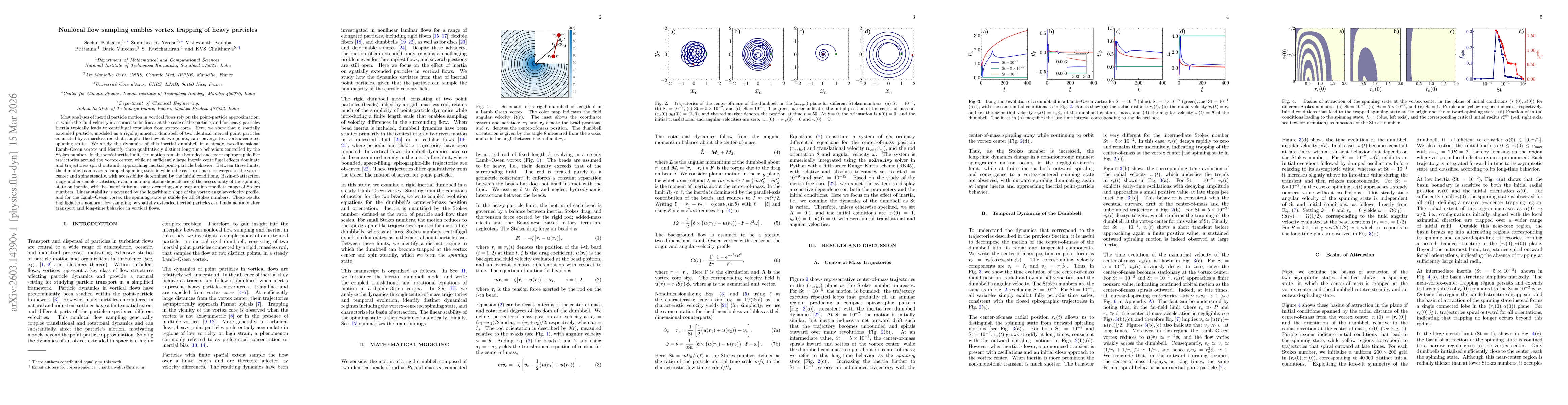 Thumbnail for Nonlocal flow sampling enables vortex trapping of heavy particles