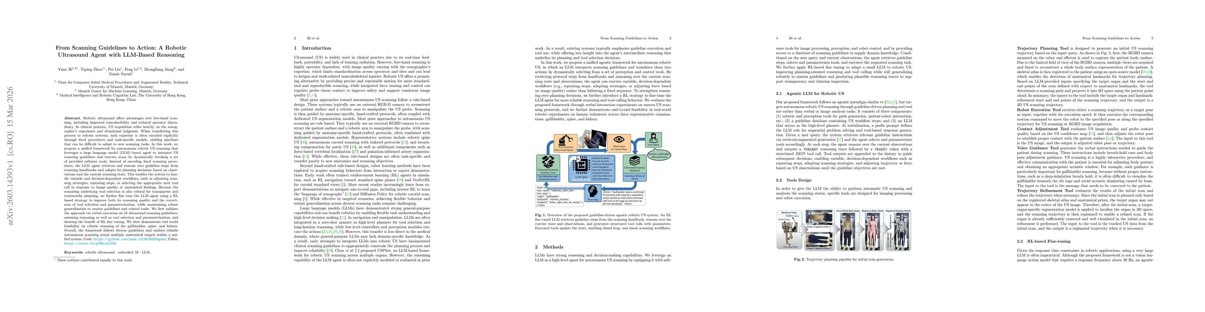 Thumbnail for From Scanning Guidelines to Action: A Robotic Ultrasound Agent with LLM-Based Reasoning