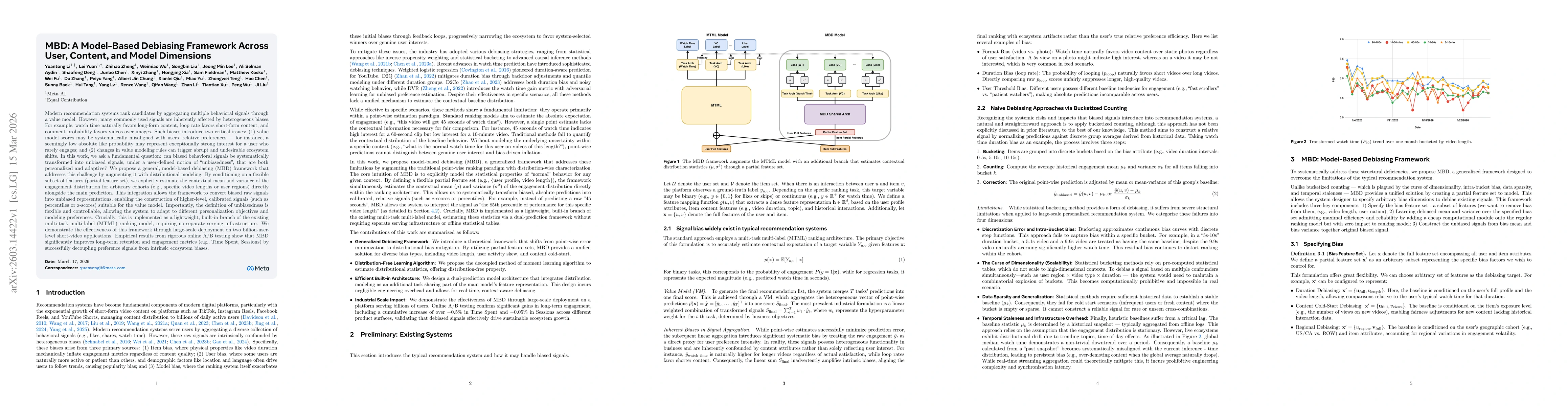 Thumbnail for MBD: A Model-Based Debiasing Framework Across User, Content, and Model Dimensions