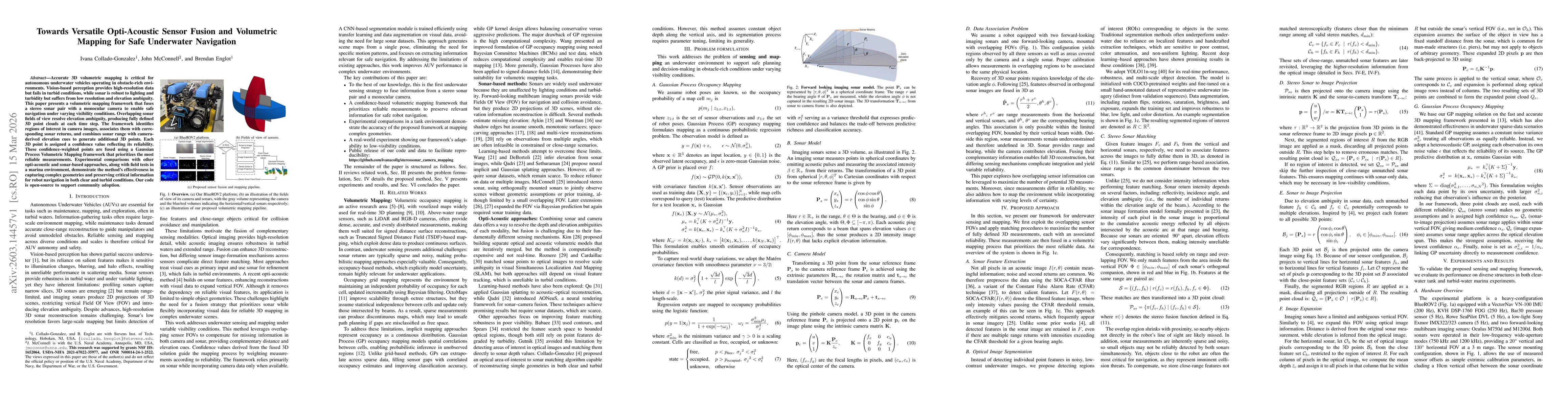 Thumbnail for Towards Versatile Opti-Acoustic Sensor Fusion and Volumetric Mapping