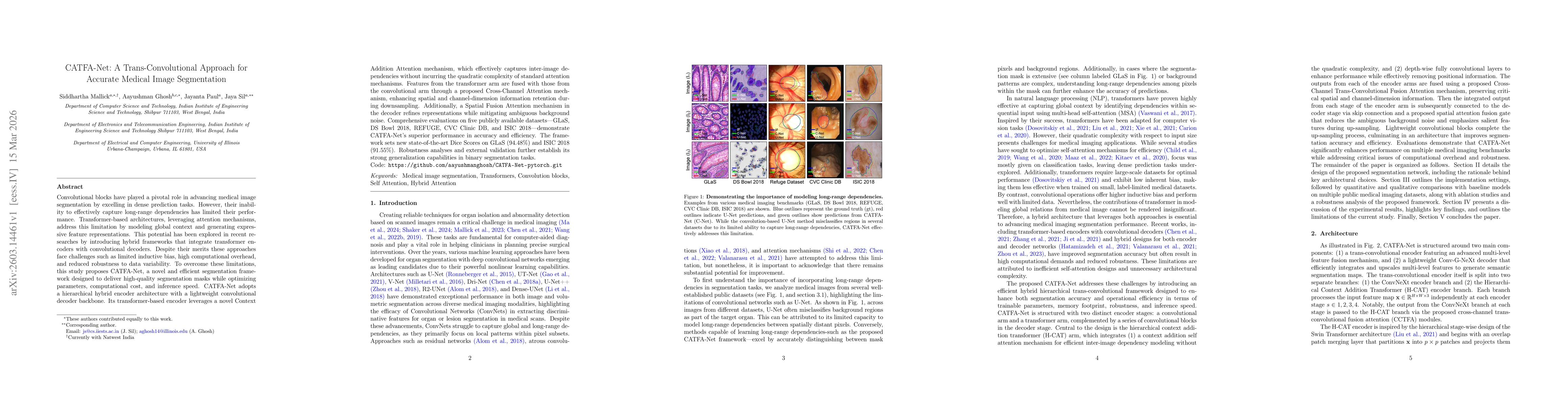 Thumbnail for CATFA-Net: A Trans-Convolutional Approach for Accurate Medical Image Segmentation
