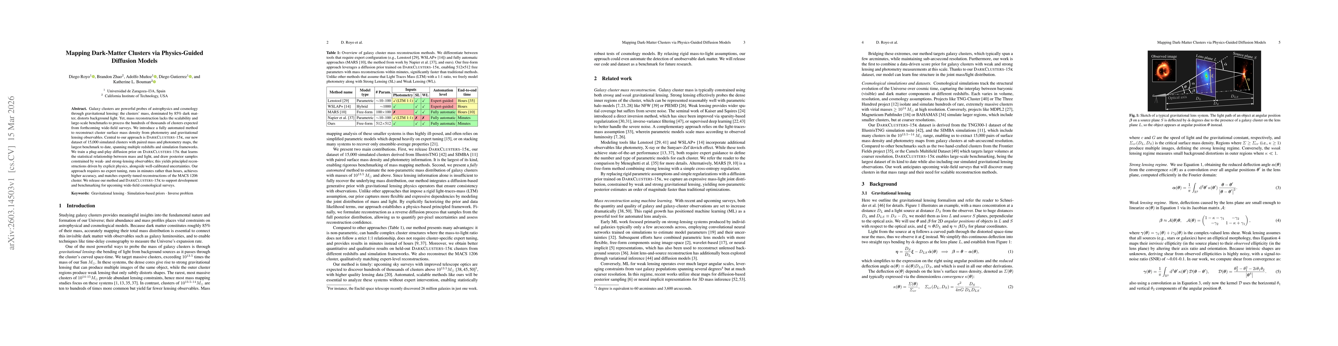 Thumbnail for Mapping Dark-Matter Clusters via Physics-Guided Diffusion Models