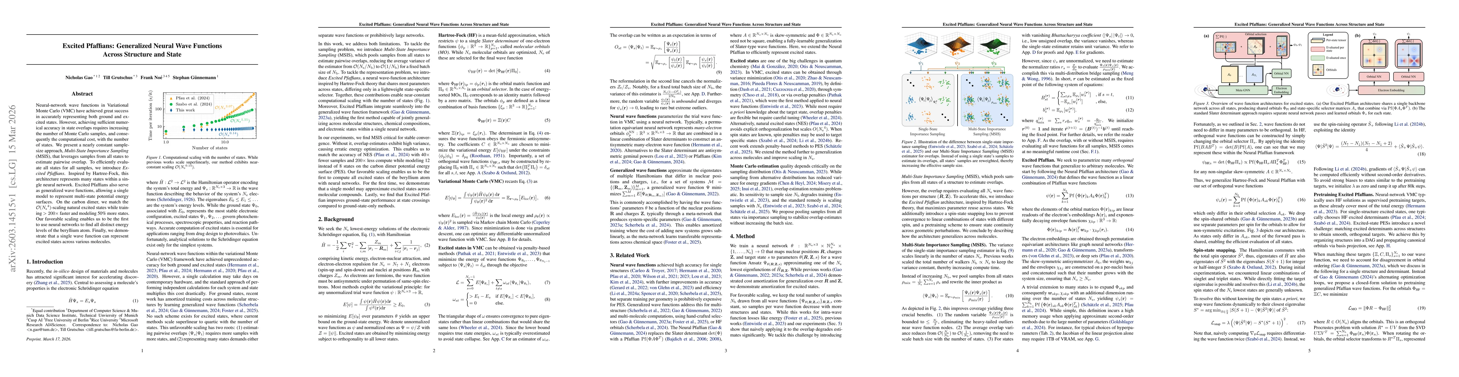 Thumbnail for Excited Pfaffians: Generalized Neural Wave Functions Across Structure and State