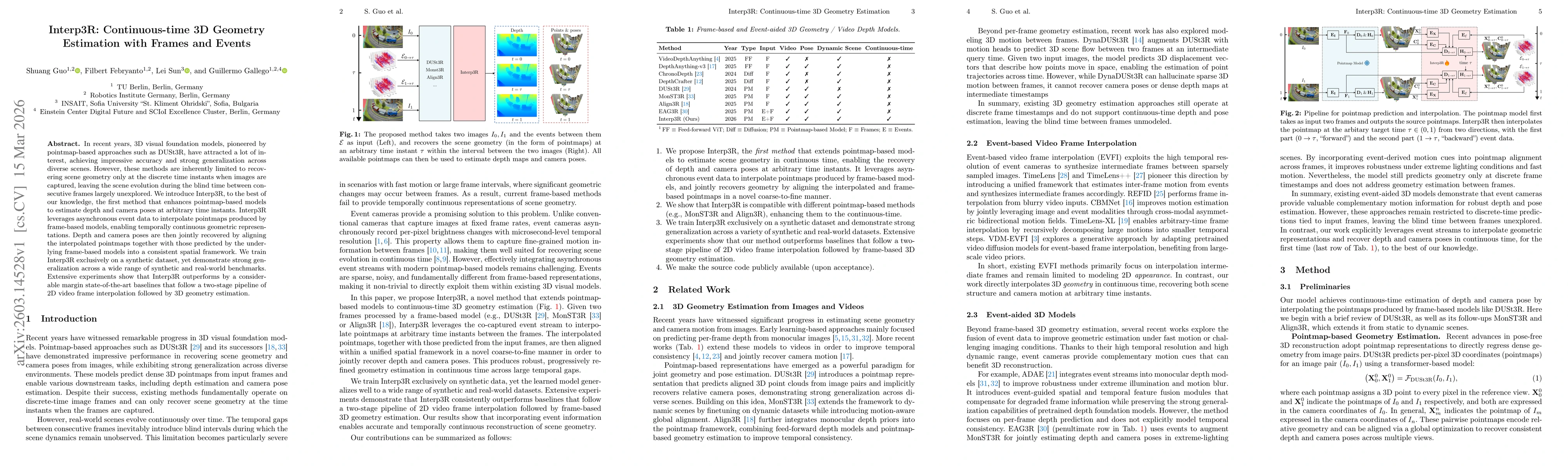 Thumbnail for Interp3R: Continuous-time 3D Geometry Estimation with Frames and Events