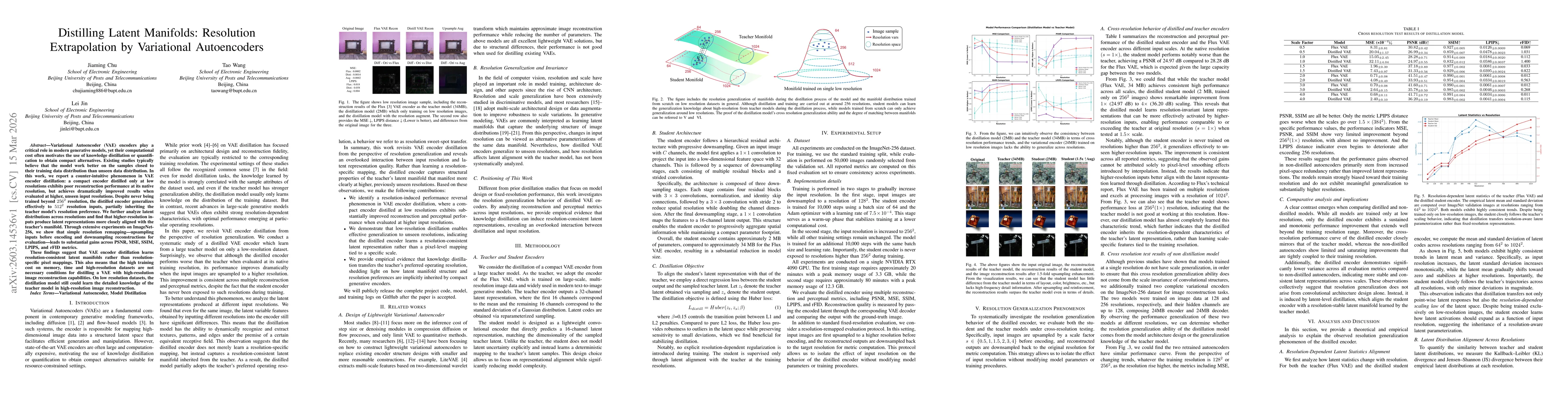 Thumbnail for Distilling Latent Manifolds: Resolution Extrapolation by Variational Autoencoders