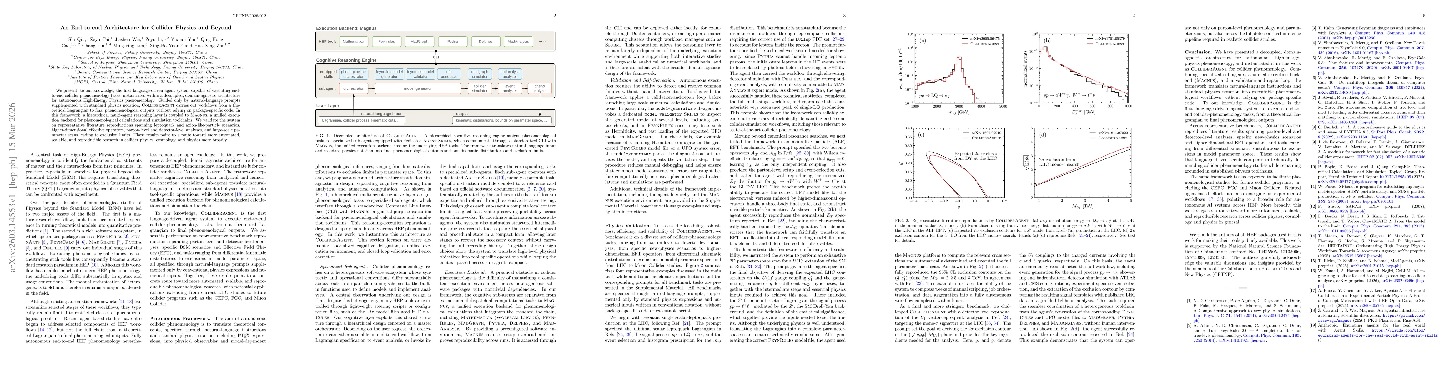 Thumbnail for An End-to-end Architecture for Collider Physics and Beyond