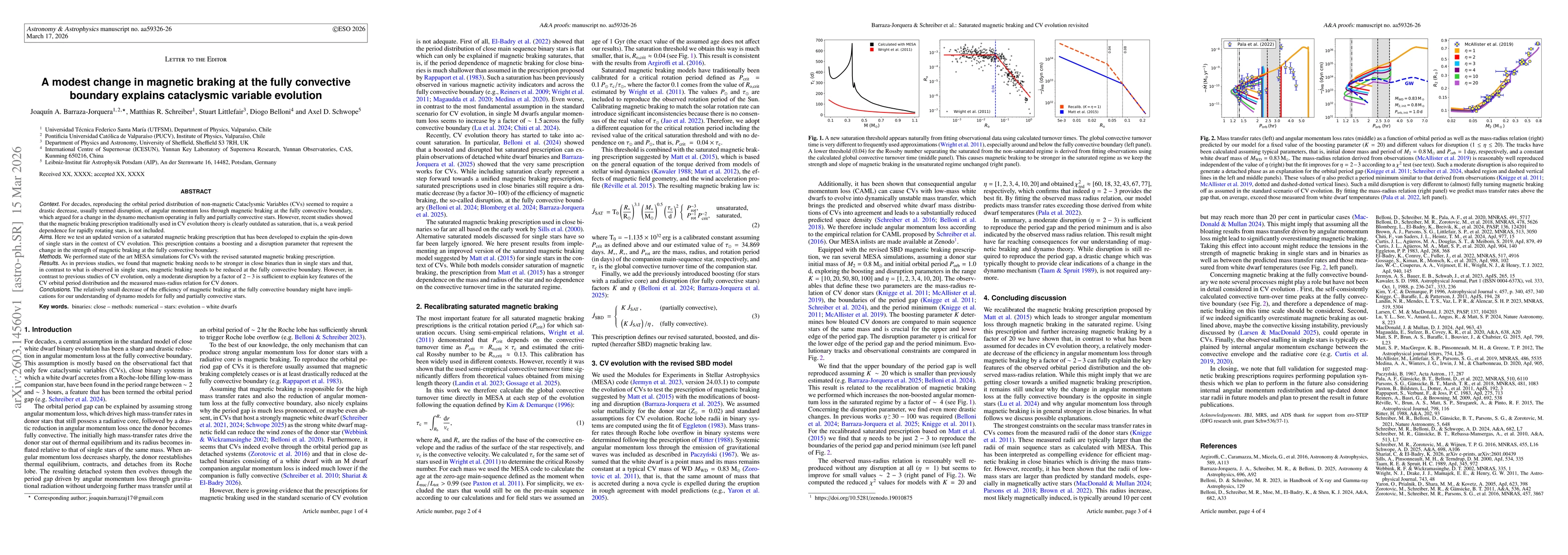 Thumbnail for A modest change in magnetic braking at the fully convective boundary explains cataclysmic variable evolution
