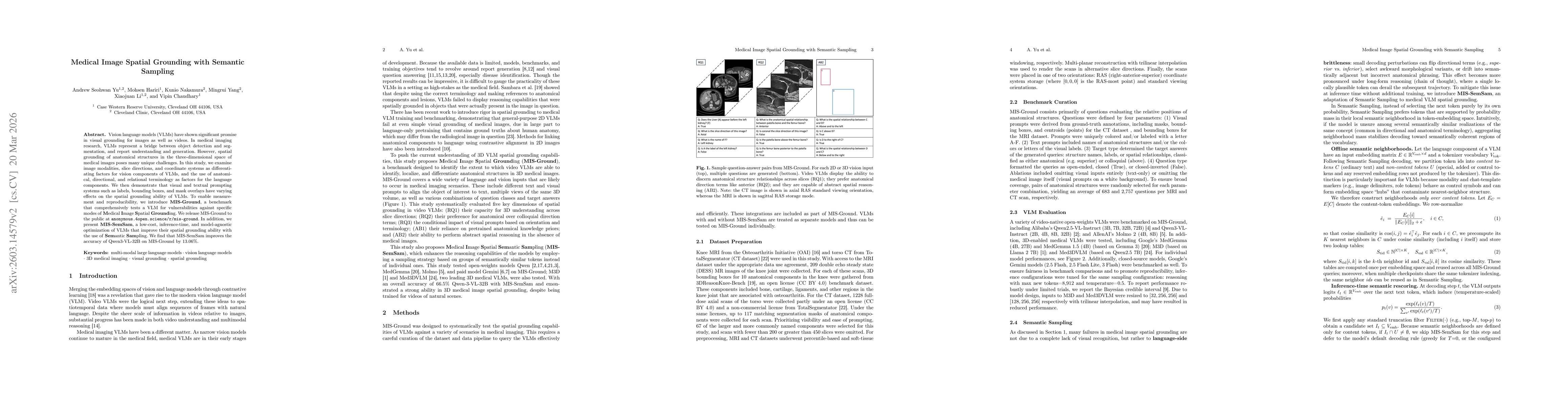 Thumbnail for Medical Image Spatial Grounding with Semantic Sampling