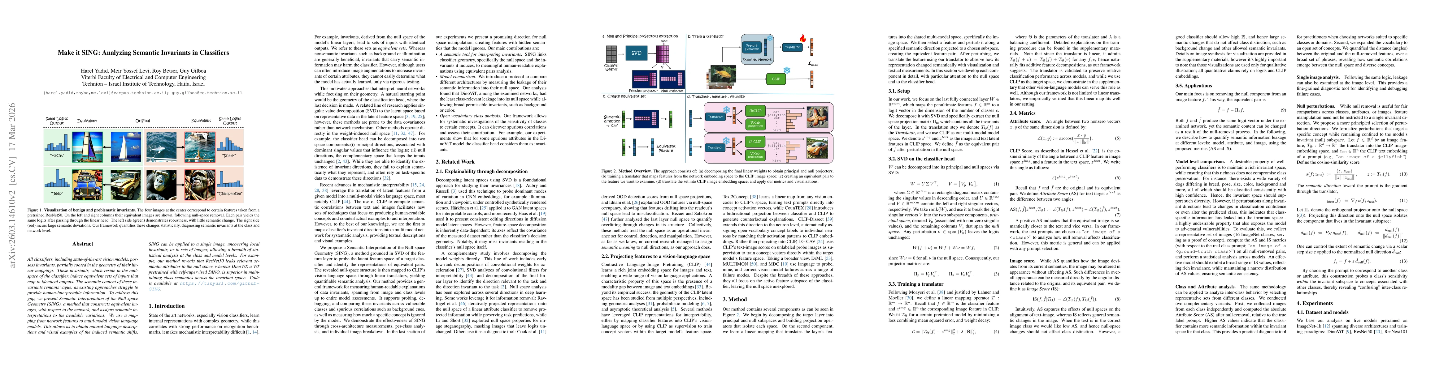Thumbnail for Make it SING: Analyzing Semantic Invariants in Classifiers