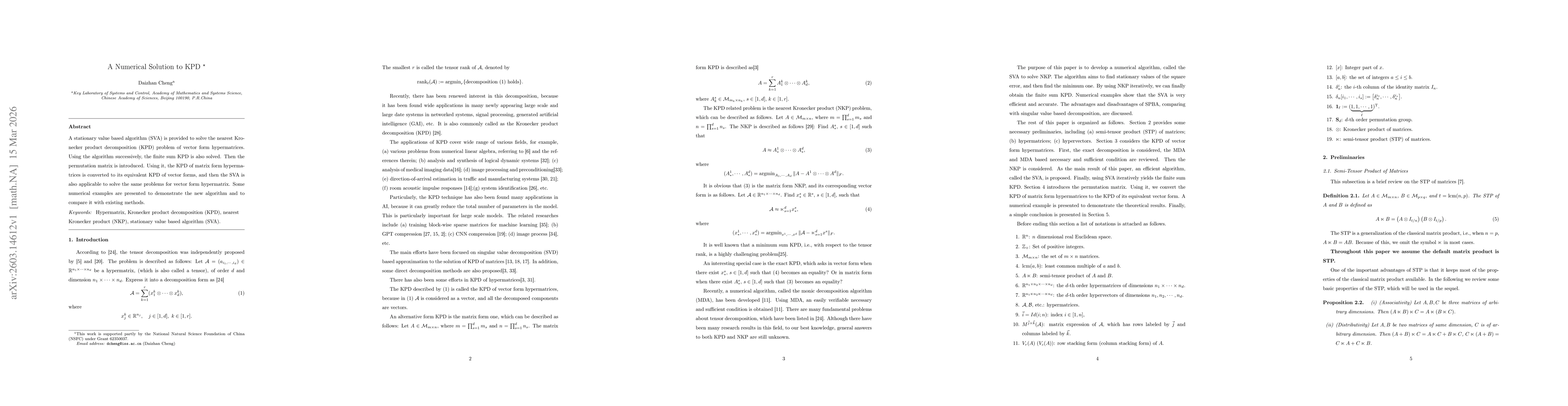 Thumbnail for A Numerical Solution to KPD