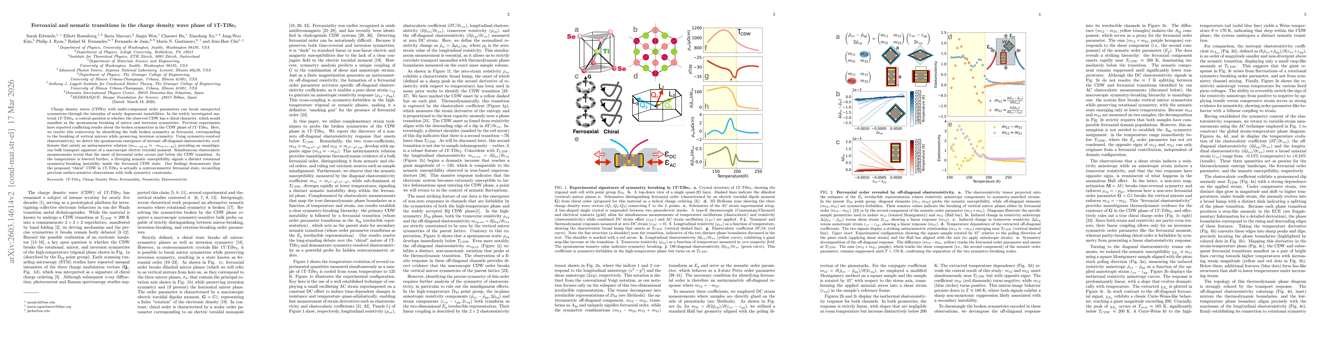 Thumbnail for Ferroaxial and nematic transitions in the charge density wave phase of 1T-TiSe$_2$