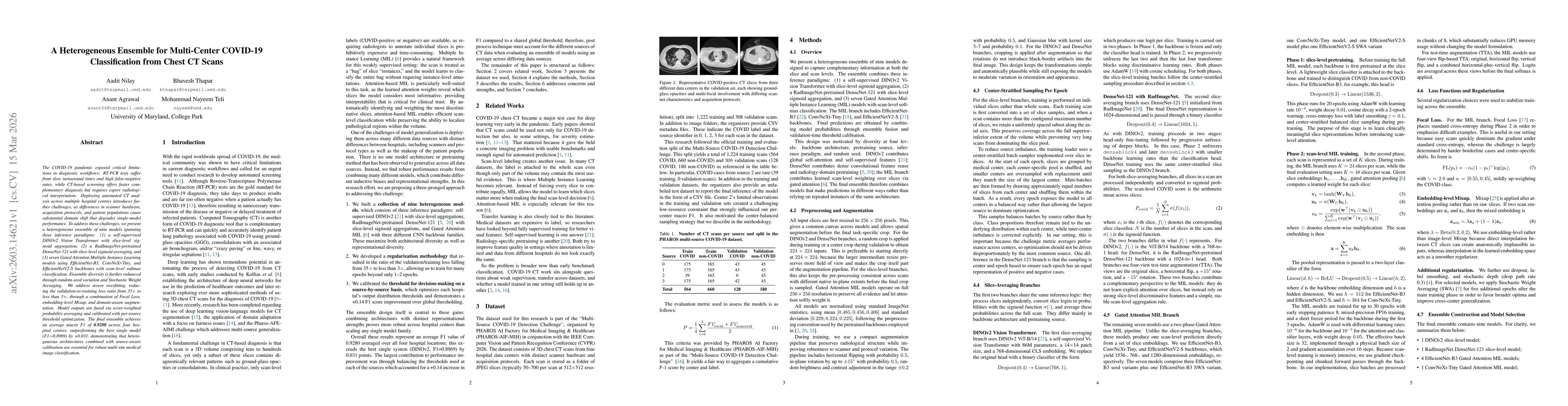 Thumbnail for A Heterogeneous Ensemble for Multi-Center COVID-19 Classification from Chest CT Scans