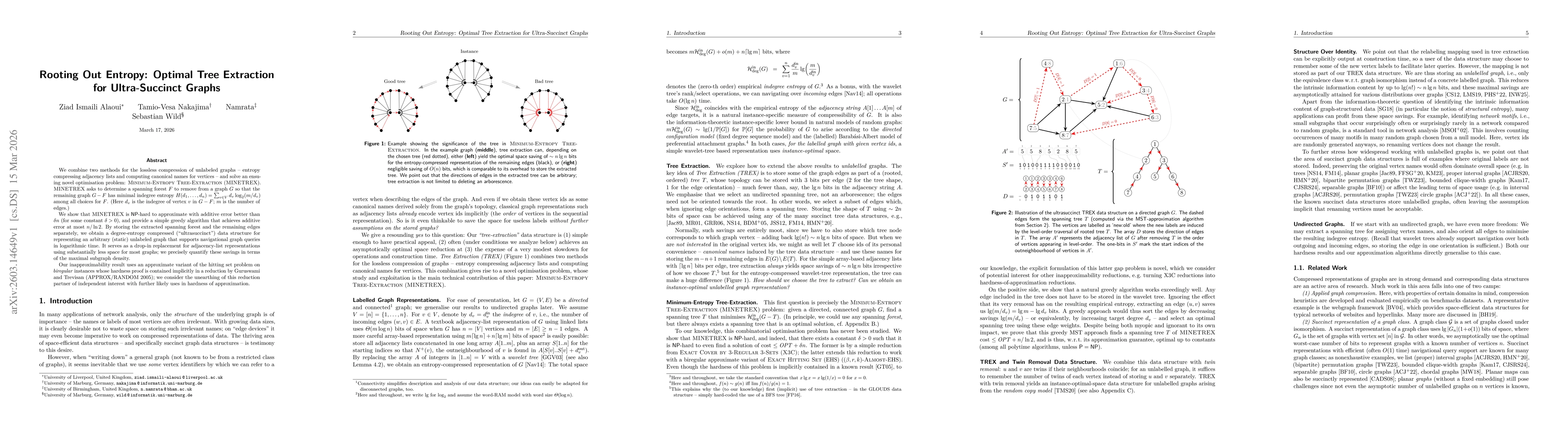 Thumbnail for Rooting Out Entropy: Optimal Tree Extraction for Ultra-Succinct Graphs