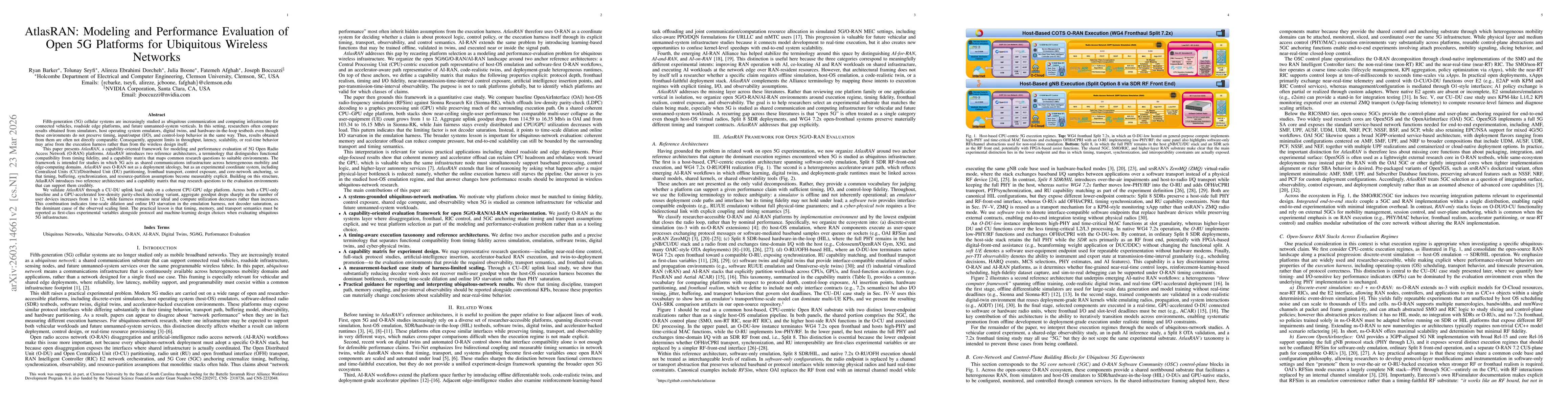 Thumbnail for AtlasRAN: Modeling and Performance Evaluation of Open 5G Platforms for Ubiquitous Wireless Networks