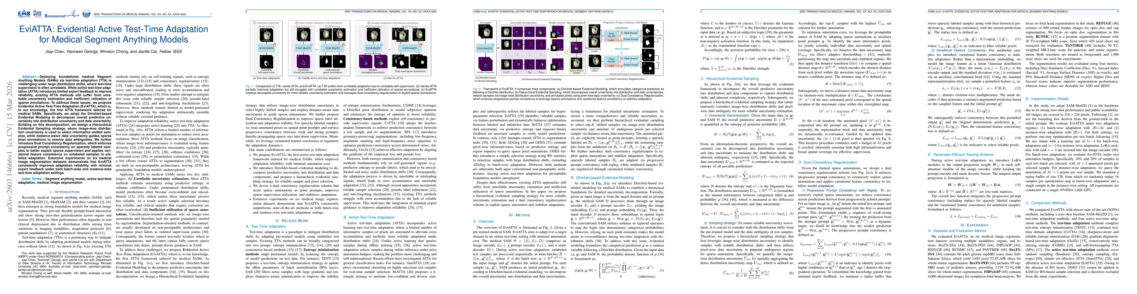Thumbnail for EviATTA: Evidential Active Test-Time Adaptation for Medical Segment Anything Models