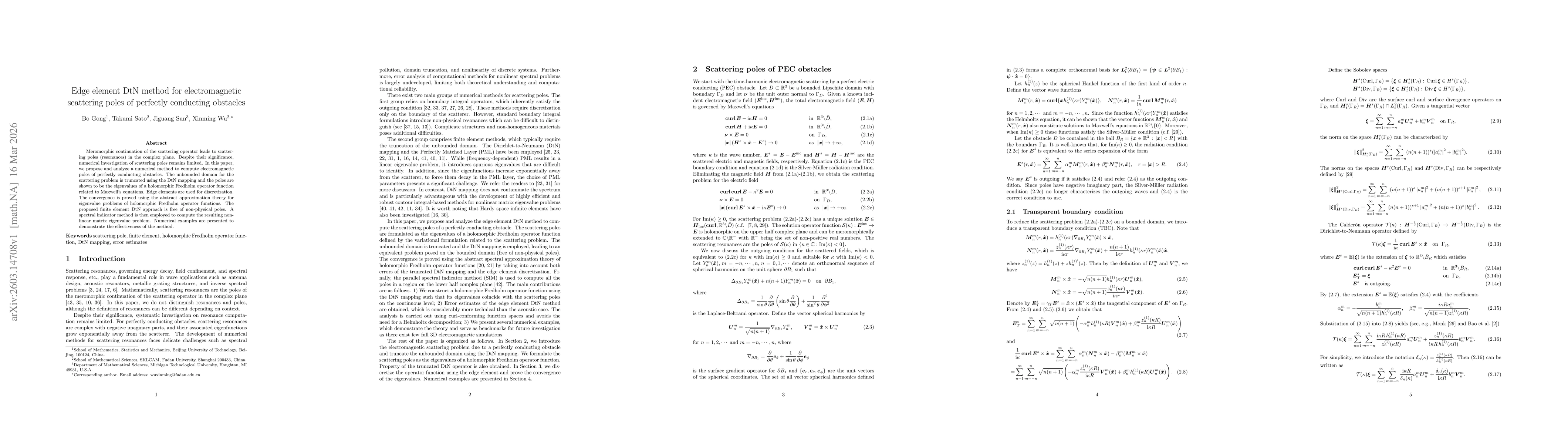 Thumbnail for Edge element DtN method for electromagnetic scattering poles of perfectly conducting obstacles