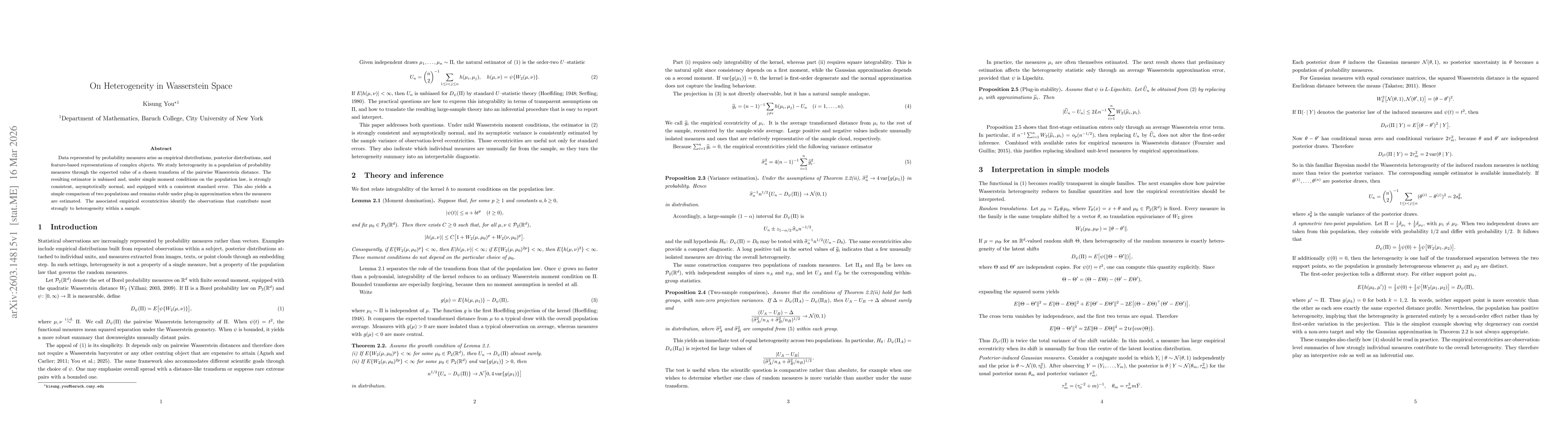 Thumbnail for On Heterogeneity in Wasserstein Space