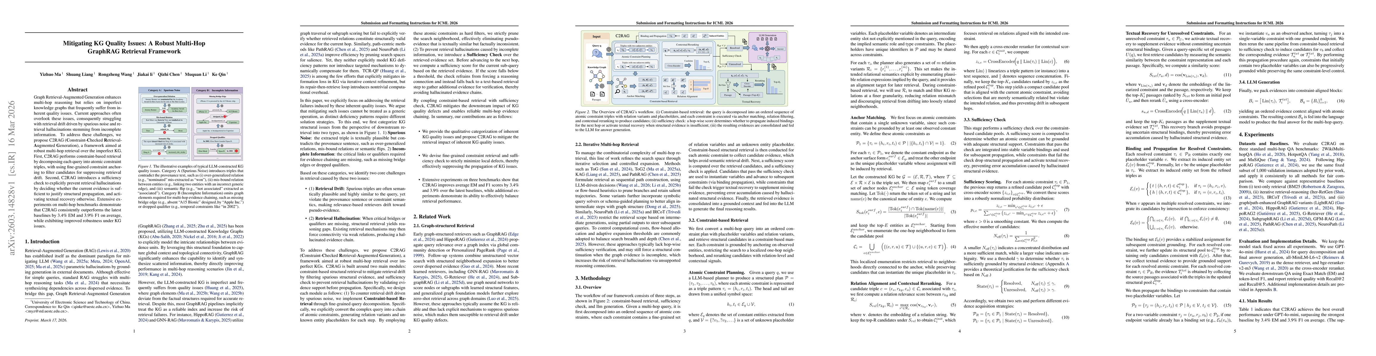 Thumbnail for Mitigating KG Quality Issues: A Robust Multi-Hop GraphRAG Retrieval Framework