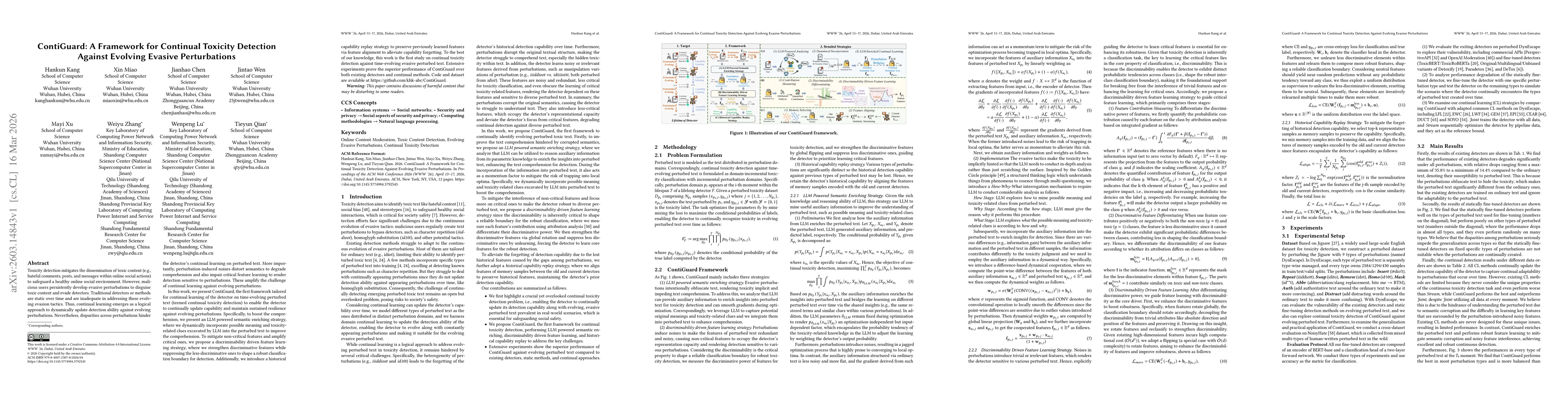 Thumbnail for ContiGuard: A Framework for Continual Toxicity Detection Against Evolving Evasive Perturbations