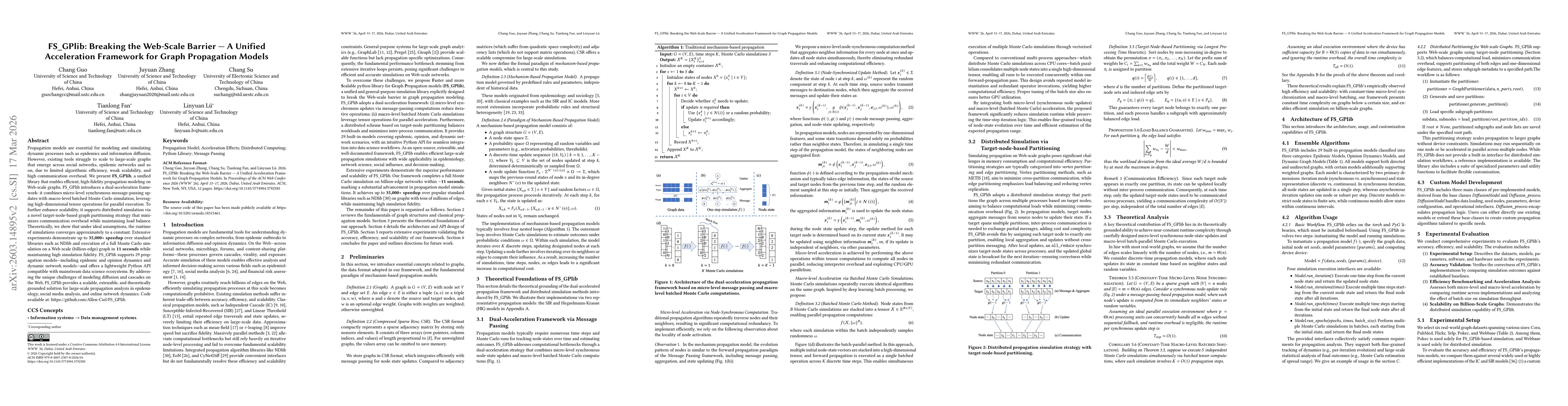 Thumbnail for FS_GPlib: Breaking the Web-Scale Barrier - A Unified Acceleration Framework for Graph Propagation Models