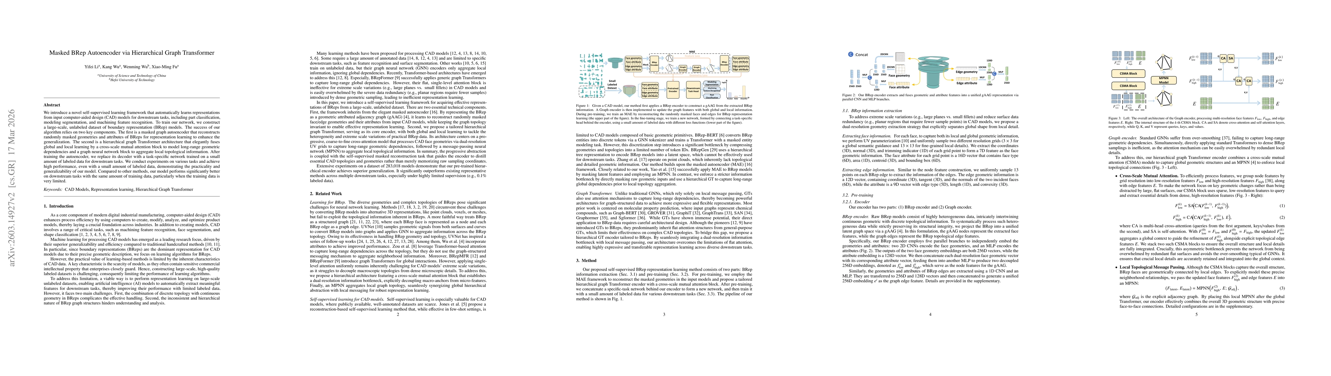 Thumbnail for Masked BRep Autoencoder via Hierarchical Graph Transformer