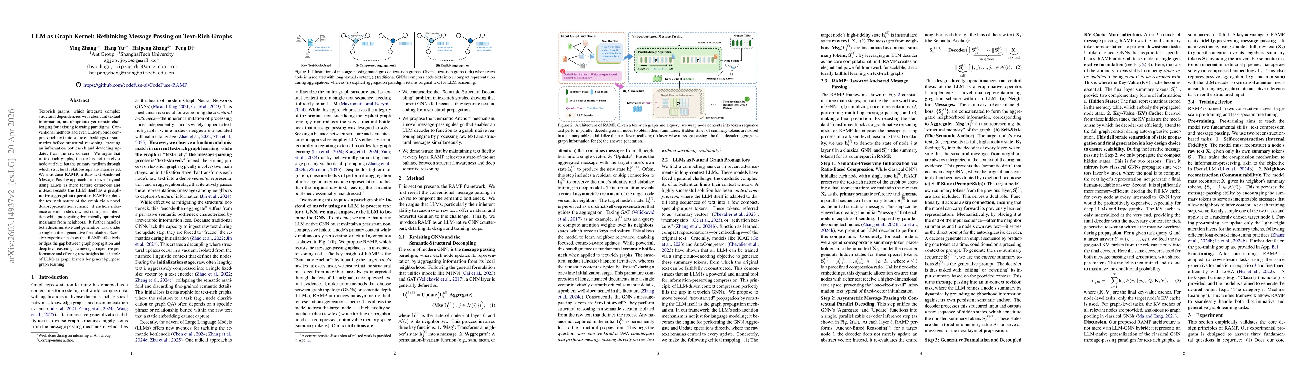 Thumbnail for LLM as Graph Kernel: Rethinking Message Passing on Text-Rich Graphs
