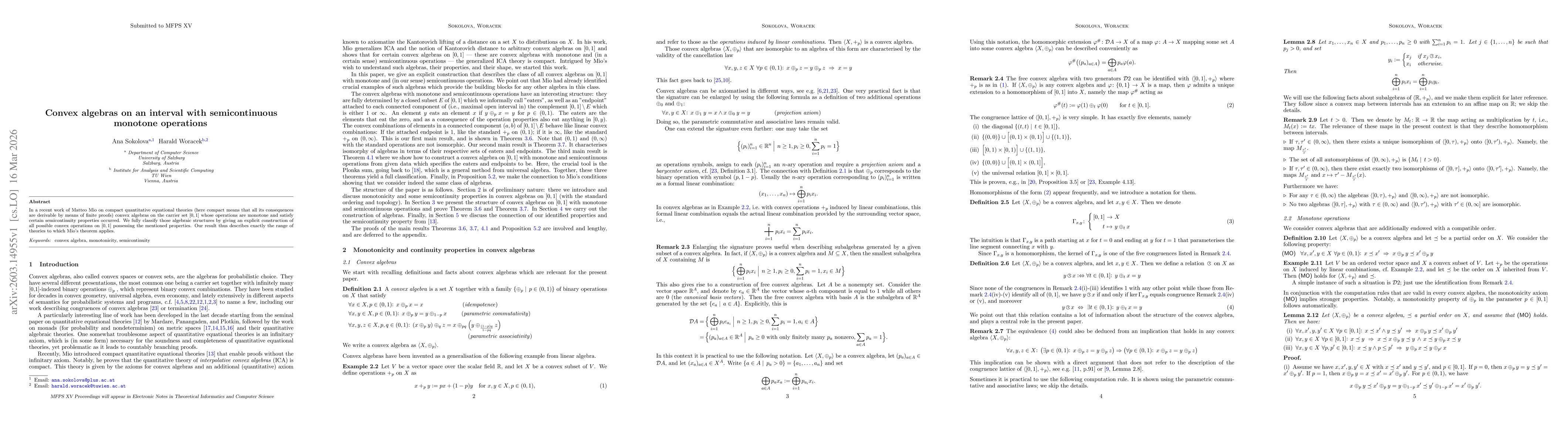 Thumbnail for Convex algebras on an interval with semicontinuous monotone operations
