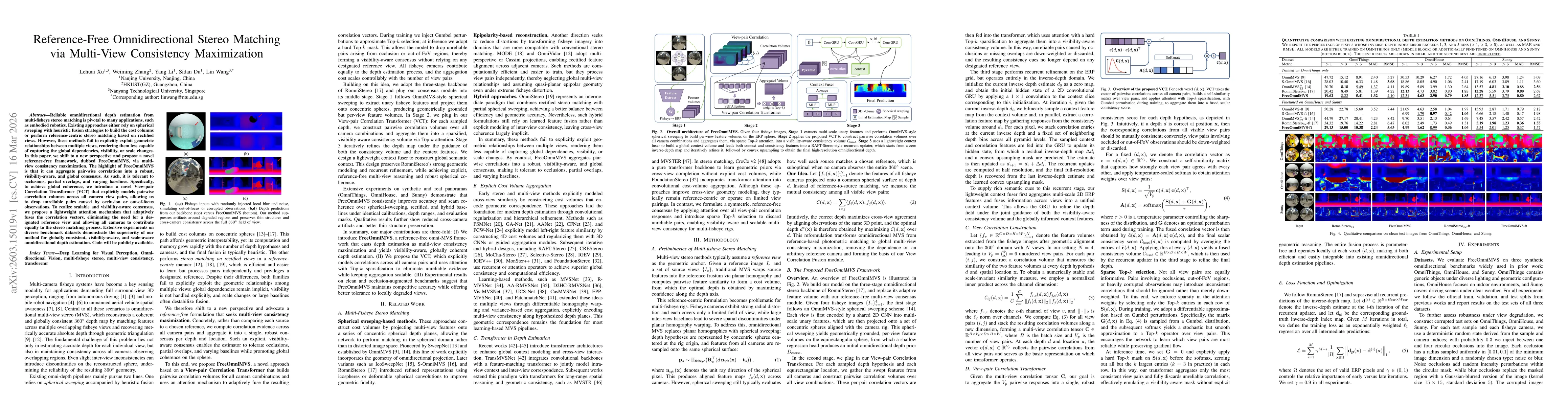 Thumbnail for Reference-Free Omnidirectional Stereo Matching via Multi-View Consistency Maximization